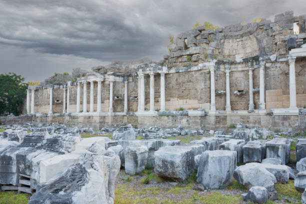 istock The monumental fountain ruins. Side, Antalya 1346728330