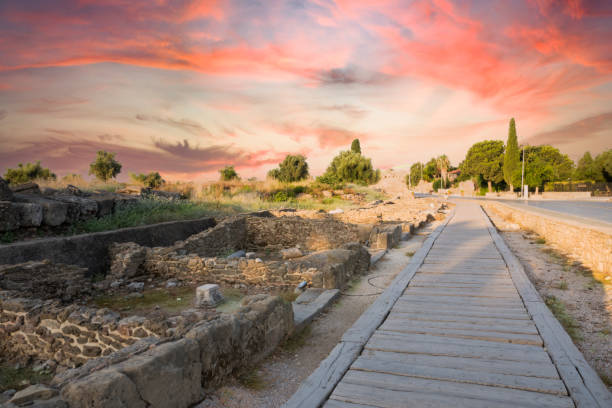 istock antique city. Side Antalya 1346728344
