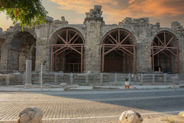 istock ancient theater exterior, Antalya Side 1346728915