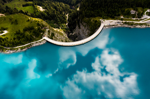 Tseuzier Dam in Canton Valais, Switzerland