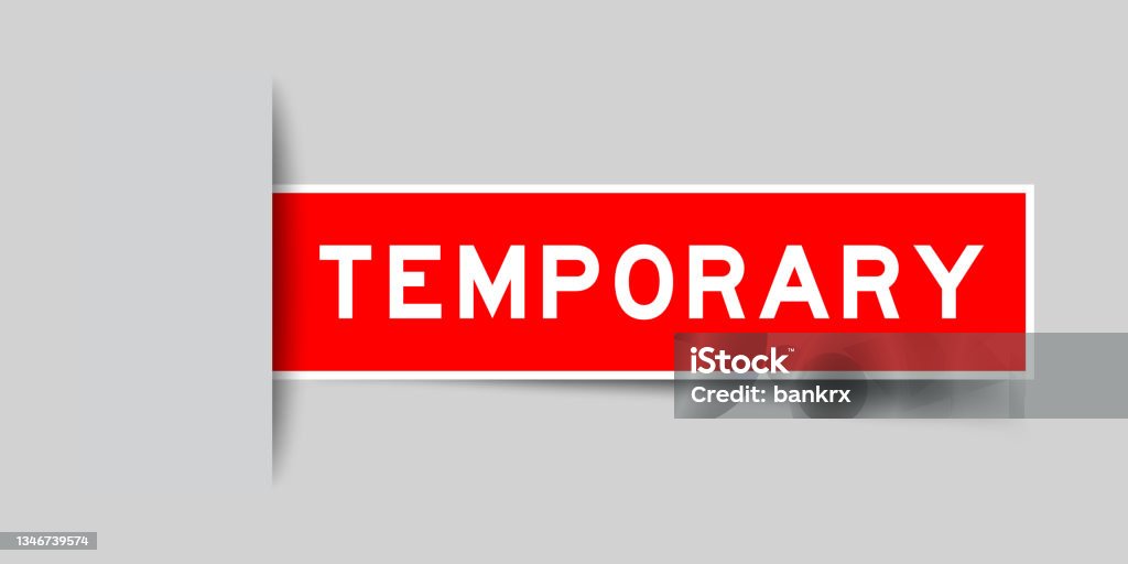 Label Sticker Red Color In Word Temporary That Inserted In Gray Label Sticker Red Color In Word Temporary That Inserted In Gray