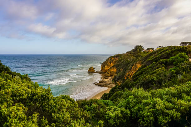 istock Beautiful cliffs next to the Great Ocean Road in Australia. 1346746662