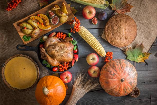 istock Thanksgiving dinner stock photo 1346750256