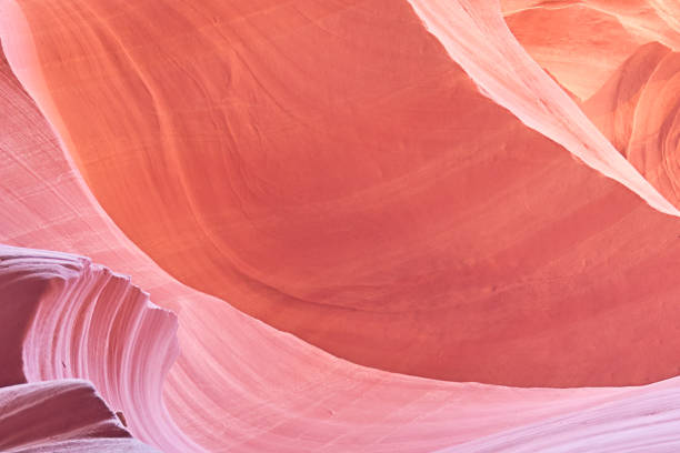 istock Purple, orange sandstone wave with copy space 1346750261