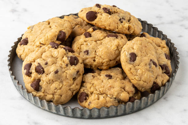 istock Platter of Chocolate Chip Cookies on the Kitchen Counter 1346752262