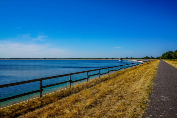 istock A water reservoir in very dry summer. 1346753698