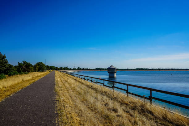 istock A path next to a water reservoir in the hot summer. 1346754655