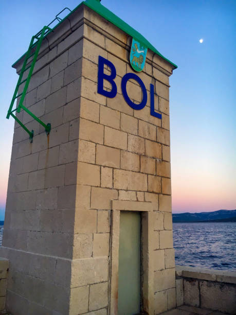 istock Pier in Bol, Croatia at sunset 1346760371