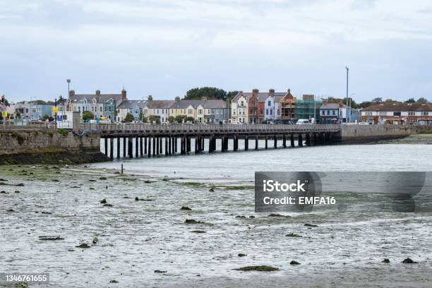 Dollymount Wooden Bridge Going Across To Clontarf From Bull Island Stock Photo - Download Image Now