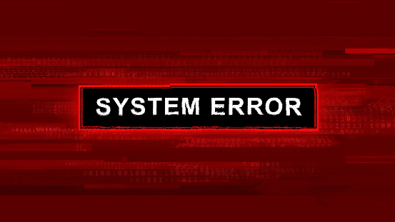 Abstract Technical Background System Error Stock Illustration ...