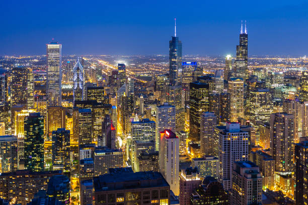 istock Aerial view of Chicago 1346780741