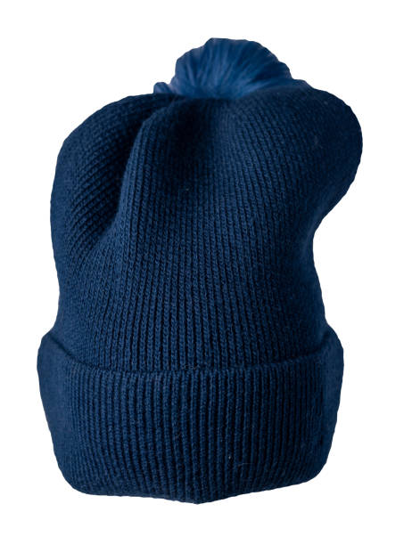 istock women's hat knitted with pompon isolated on white background. warm winter accessory 1346787520