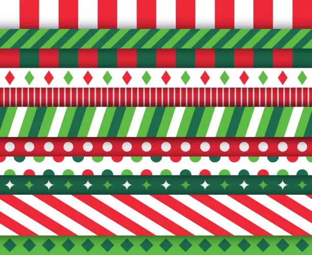 Vector illustration of Christmas Holiday Pattern Layers