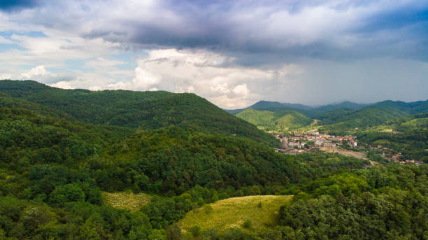 istock Aerial view of Apuseni mountains 1346805598
