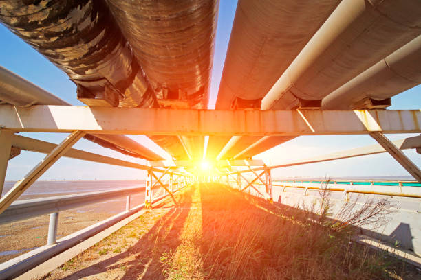 istock Oil pipes and valves 1346812857