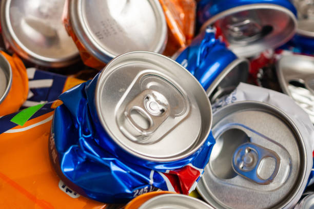 istock recycle aluminum metal crushed can waste background 1346814028