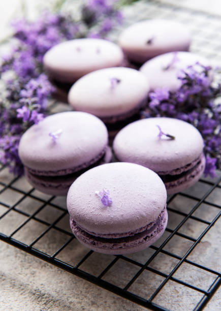 istock French macarons with lavender flavor 1346820808