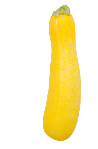 istock Yellow zucchini on a white background. 1346834122