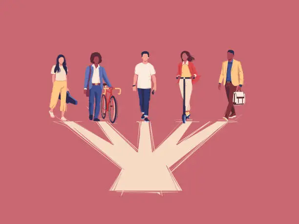 Vector illustration of People diversity concept