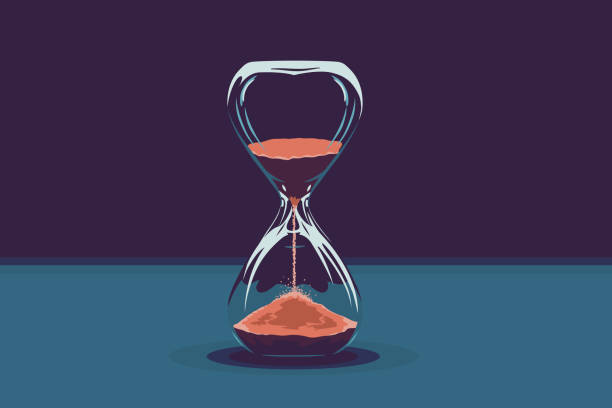 illustrations, cliparts, dessins animés et icônes de illustration créative qui passe le temps - clock face clock time deadline