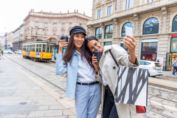istock Shopping day with a bestie on a rainy day 1346858546