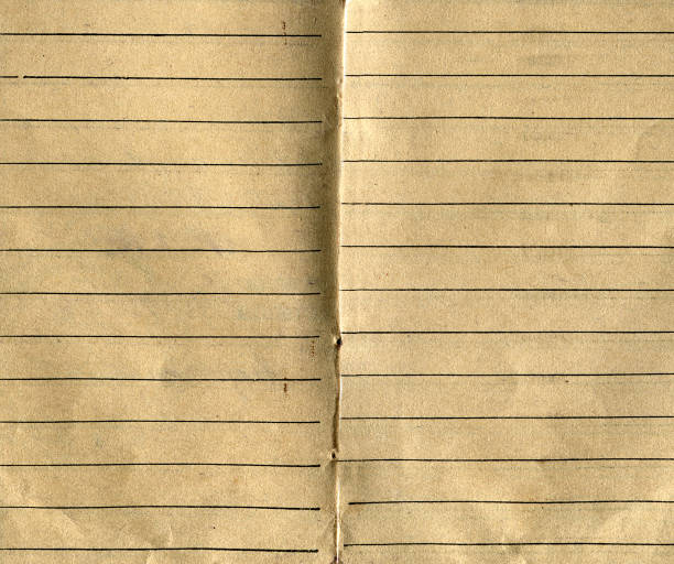 alter papierhintergrund - paper ruled old striped stock-fotos und bilder