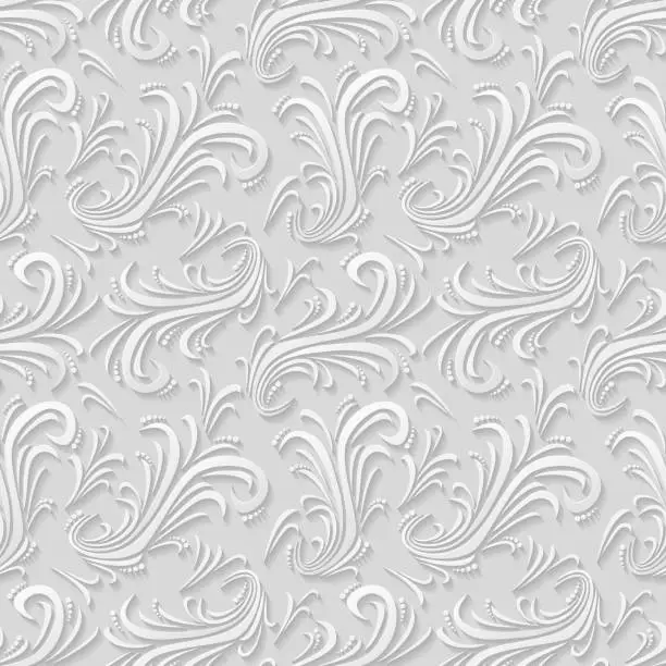 Vector illustration of Floral seamless background