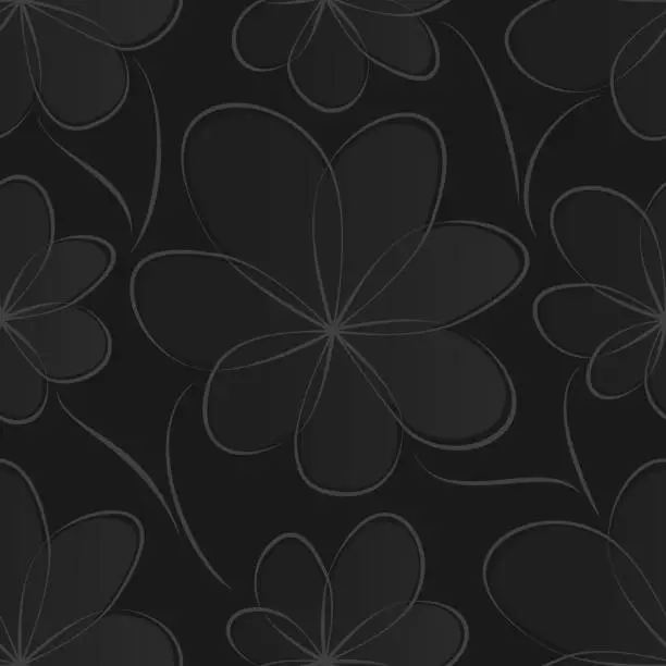 Vector illustration of Floral seamless background