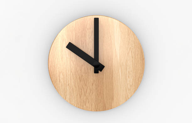 istock wooden Clock 10 o clock 3d illustration 1346873632