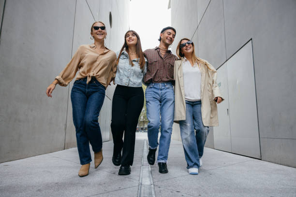 istock Happy group of Generation Z friends 1346873909