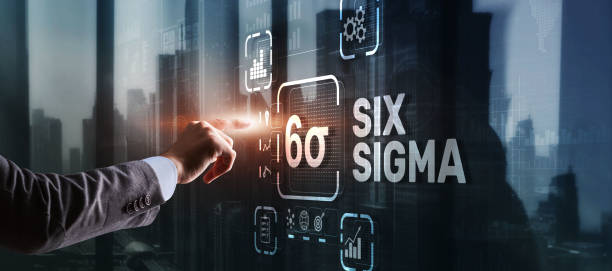 Six Sigma. Management concept aimed at improving the quality of work of an organization or a separate unit stock photo