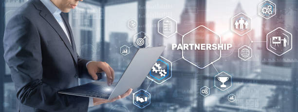 istock Businessman presenting PARTNERSHIP CONCEPT Business Concept 1346878117
