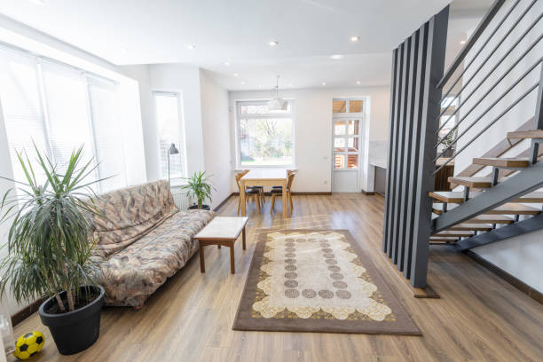 istock Modern living room in scandinavian style 1346889374