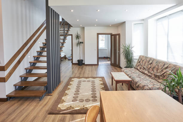 istock Modern living room in scandinavian style 1346889384