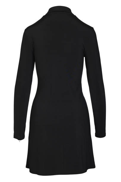 istock Black dress from the back on a white background. BACKSIDE 1346897178