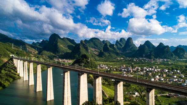 istock High-speed Railway in the mountains 1346900745