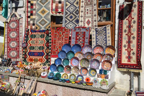 Traditional souvenir shop stock photo