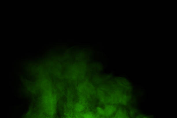 istock floating green steam smoke spray 1346907179
