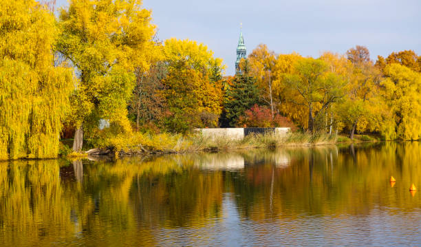 istock City Park with Dom Tower Zwickau Germany 1346908894