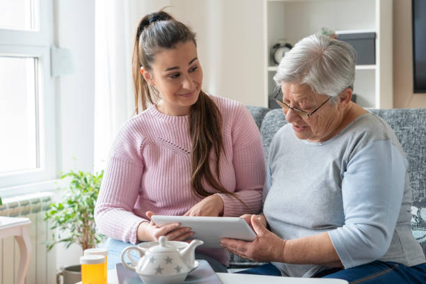 istock Grandmother and granddaughter 1346913236