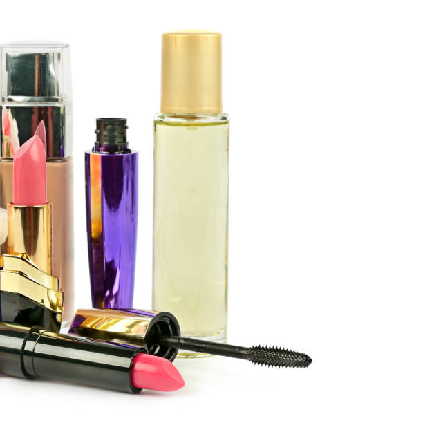 istock A set of decorative cosmetics for make-up isolated on a white background. Free space for text. 1346916403