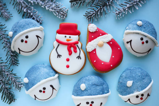 istock fir branches, of christmas gingerbread and place for text 1346918952