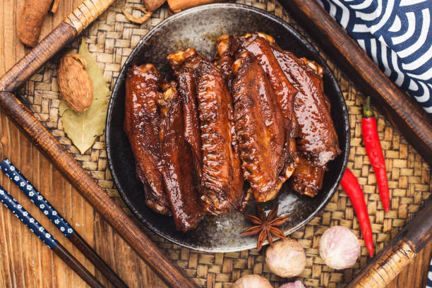istock The duck's wings were boiled and placed on a  plate 1346924548