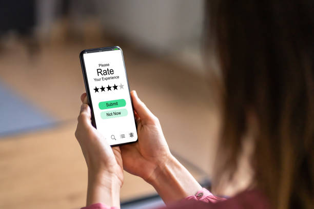 istock Online Survey On Mobile Phone. Customer Questionnaire 1346933084