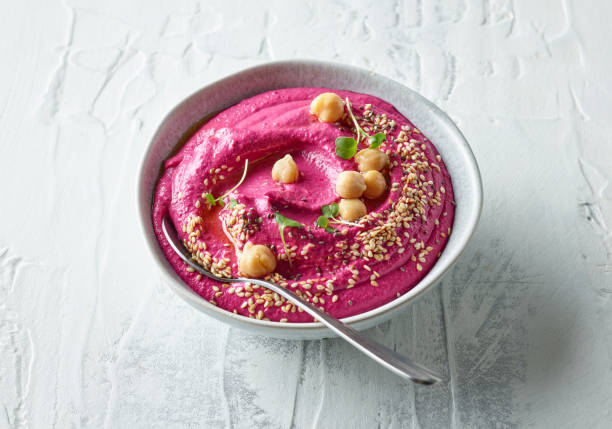 istock bowl of beetroot hummus 1346949624