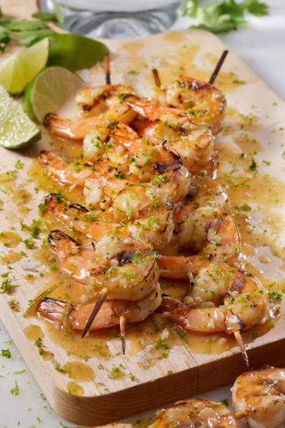 istock Tequila Lime Shrimp Skewers 1346952525