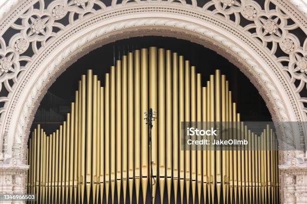 Organ Pipes Stock Photo - Download Image Now - Antique, Arch - Architectural Feature, Architecture
