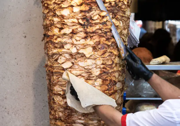 chicken Doner Kebab, one of the traditional tastes of Turkish Cuisine