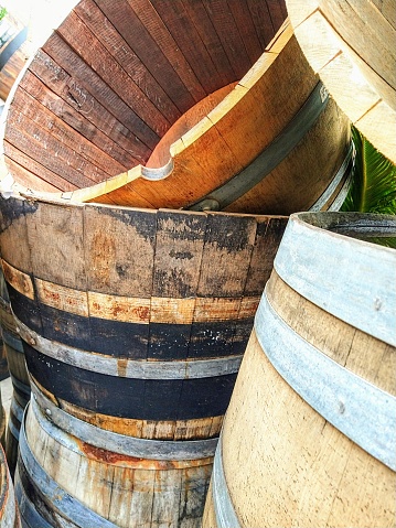 Upper part of old barrel