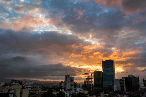 istock Sunset at Mexico City 1346992336